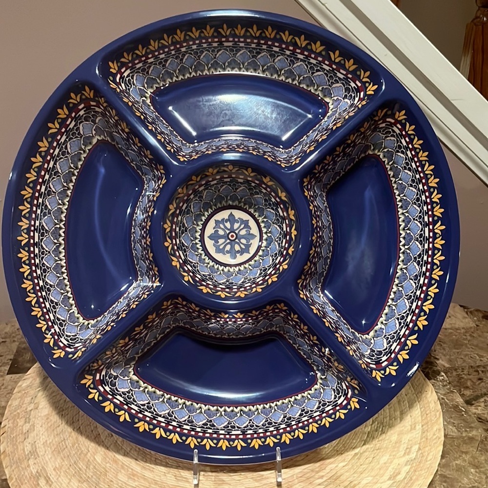 Williams Sonoma Sicily Melamine Chip & Dip Platter